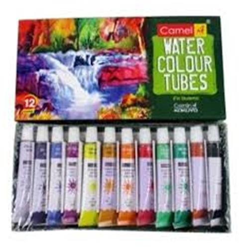 CAMEL WATER COLOUR TUBES 12 SHADES